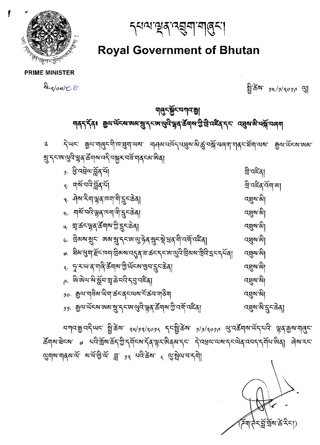Appointment of Chairman & members of NCWC